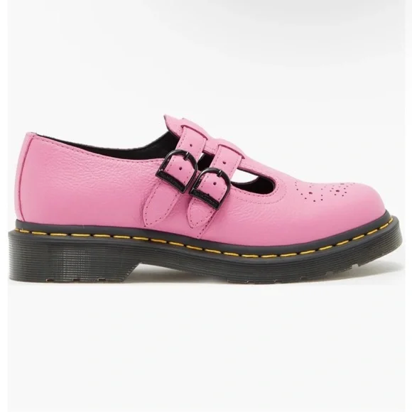 Dr. Martens Pink Virginia Mary Janes - Picture 2 of 5